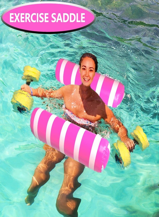 BLOFUN 4 Pack Inflatable Pool Floats Adult Size Water Hammock,Pool Rafts Lounge Chairs Floating,4 in 1 Multi-Purpose Pool Floaties Toys,Floats for Swimming Pool,for Adults Vacation Fun and Rest - Image 4